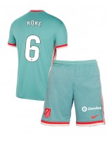 Atletico Madrid Koke #6 Venkovní dres pro děti 2024-25 Krátký Rukáv (+ trenýrky)